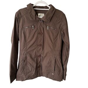 Mountain Equipment Co-Op MEC Women's Brown Jacket Size 10 Outdoor Hiking Casual